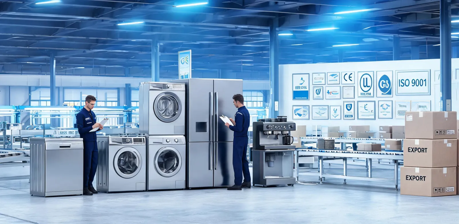 Miele dishwasher and laundry appliance production line